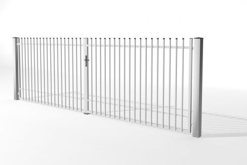 dobbeltfløjet port P1